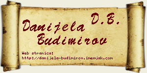 Danijela Budimirov vizit kartica